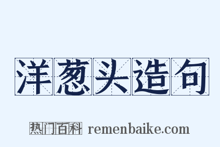 洋葱头造句是什么意思的图片